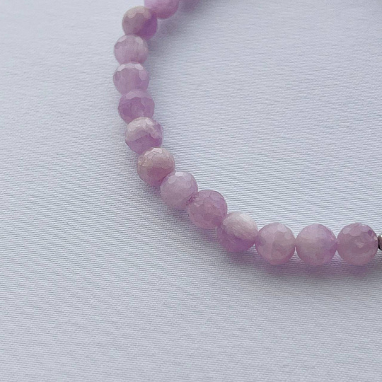 Браслет из Кунцита и Аметиста, Артикул: 101472 - изображение товара №4