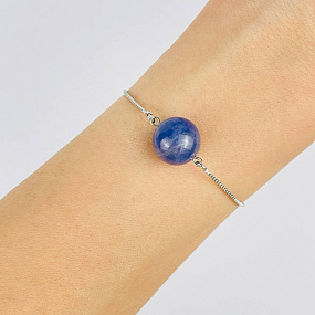 Браслет регулируемый с Танзанитом, Артикул: 117875 - изображение товара №2