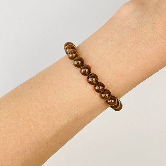 Браслет из Граната (Гроссуляр), Артикул: 115921 - изображение товара №1