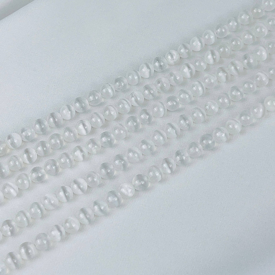 Бусины для украшений из Селенита (60 бусин), Артикул: 105638 - изображение товара №3