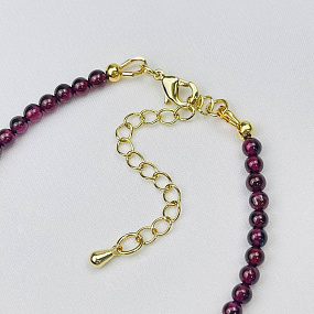 Браслет из камня Гранат (Пироп), Артикул: 072984 - изображение товара №3