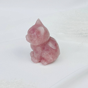 Фигурка Кот из Розового кварца, Артикул: 115524 - изображение товара №4