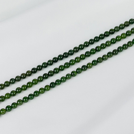 Бусины для украшений из Нефрита (68 бусин), Артикул: 087619 - изображение товара №1