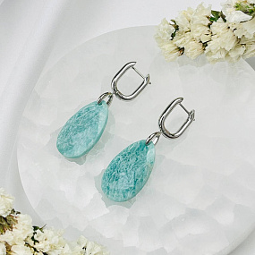 Серьги из Амазонита