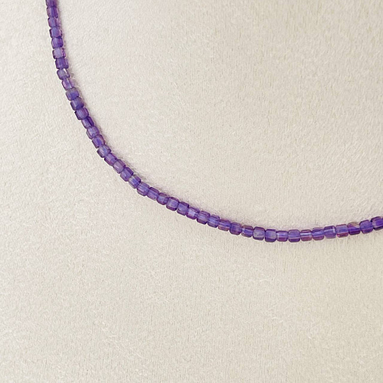 Колье из Аметиста (градиент), Артикул: 114655 - изображение товара №2