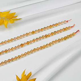 Бусины для украшений из Цитрина (46 бусин), Артикул: 071468 - изображение товара №3