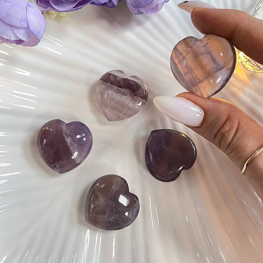 Сердце из Флюорита, Артикул: 095915 - изображение товара №2