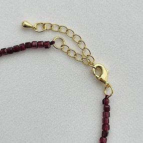 Браслет из Граната и Жемчуга, Артикул: 100542 - изображение товара №5