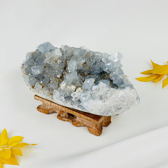 Друза Целестина на подставке, Артикул: 117678 - изображение товара №3