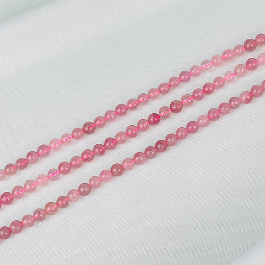 Бусины для украшений из мадагаскарского Розового кварца, Артикул: 084196 - изображение товара №1