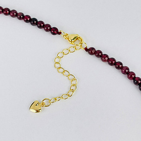 Колье из Граната и Жемчуга, Артикул: 117399 - изображение товара №3