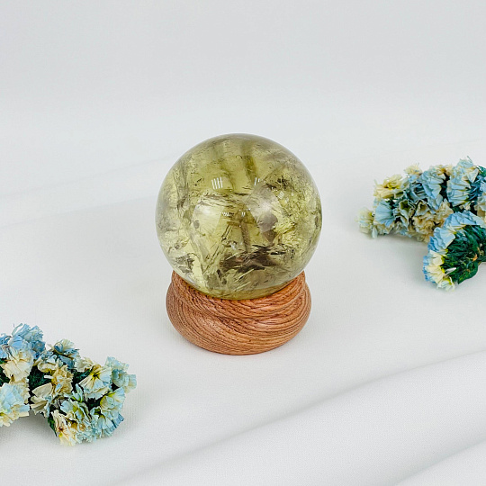 Шар из Цитрина на подставке, Артикул: 117490 - изображение товара №1