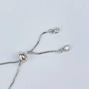 Браслет регулируемый с камнем Жемчуг, Артикул: 081184 - изображение товара №3