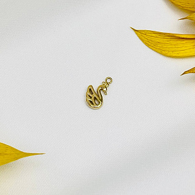 Подвеска "Лебедь" (1 шт), Артикул: 111208 - изображение товара №1