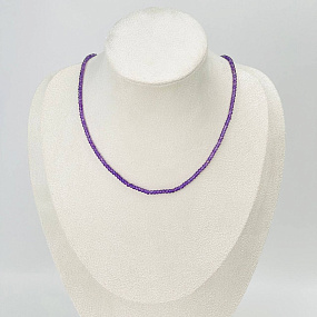 Колье из Аметиста (градиент), Артикул: 114659 - изображение товара №1