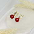 Серьги из Сердолика