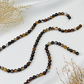 Бусины для украшений из кофейного Агата (45 бусин), Артикул: 088824 - изображение товара №3