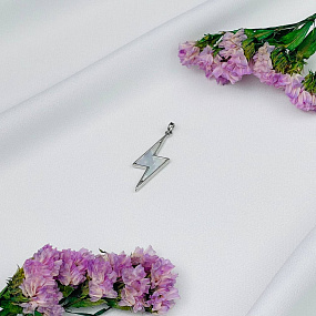 Подвеска перламутровая "Молния" (1 шт)