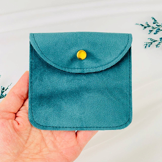 Мешочек: Бархат бирюзовый 1 шт., Артикул: 116502 - изображение товара №2