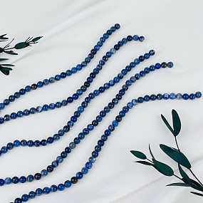 Бусины для украшений из Содалита (60 бусин), Артикул: 052947 - изображение товара №3