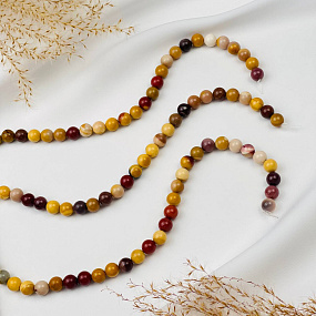 Бусины для рукоделия Яшма "Мукаит", Артикул: 053615 - изображение товара №3