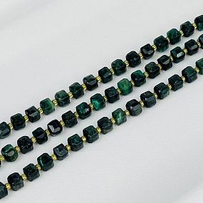 Бусины для украшений из Фуксита (46 бусин)