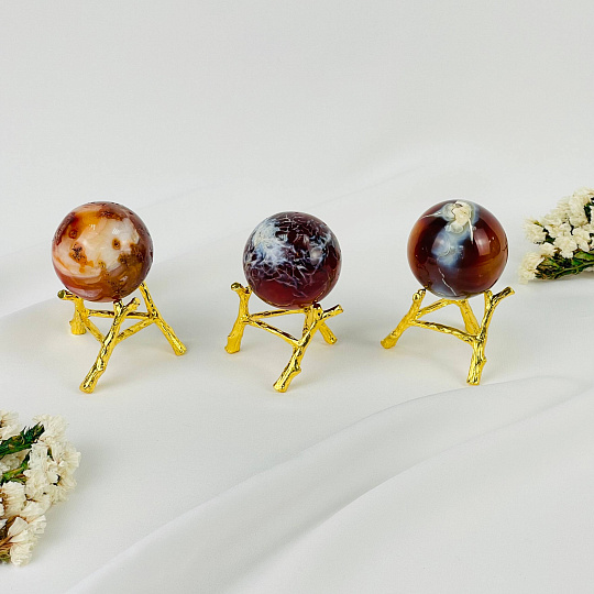 Шар из Сердолика на подставке, Артикул: 116910 - изображение товара №1