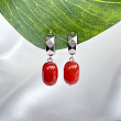 Серьги из Сердолика