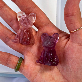 Фигурка "Французский Бульдог" из Флюорита, Артикул: 101045 - изображение товара №2