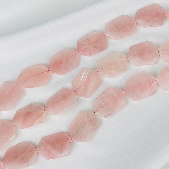 Бусины для украшений из Розового кварца, Артикул: 117453 - изображение товара №2