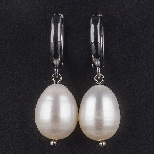 Серьги из Жемчуга белого (Китай), Артикул: 078648 - изображение товара №1