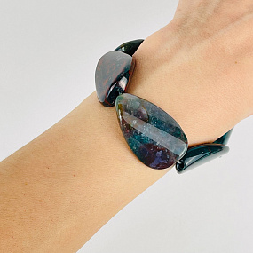 Бусины для украшений из Яшмы (Гелиотроп), Артикул: 117440 - изображение товара №3