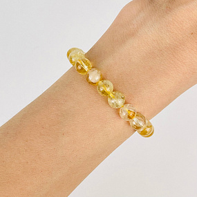 Браслет из Цитрина, Артикул: 076914 - изображение товара №1
