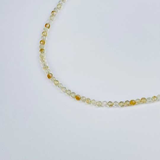 Колье из Цитрина, Артикул: 078469 - изображение товара №2