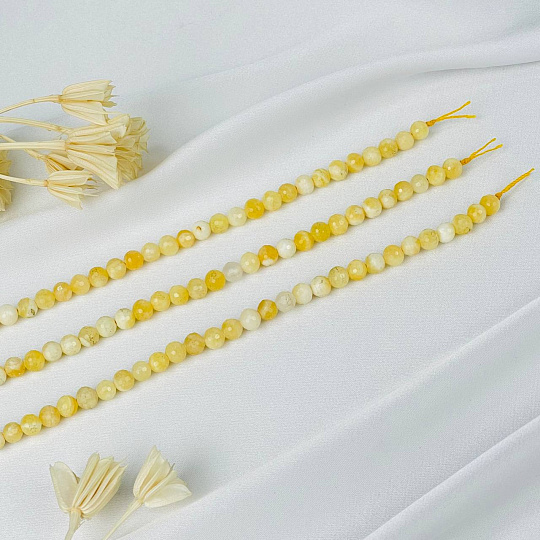 Бусины для украшений из Кальцита (62 бусины), Артикул: 116428 - изображение товара №3