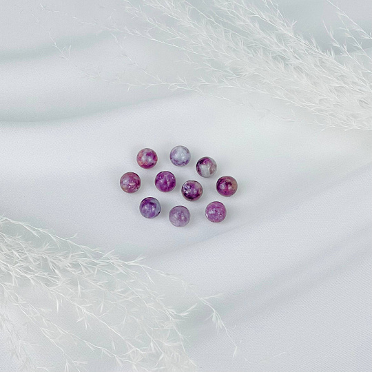 Бусины для украшений из Лепидолита (10 шт), Артикул: 117536 - изображение товара №1