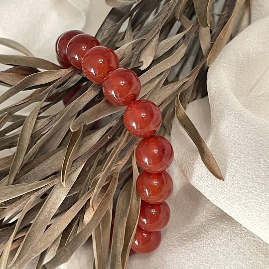 Браслет из Сердолика, Артикул: 076827 - изображение товара №5