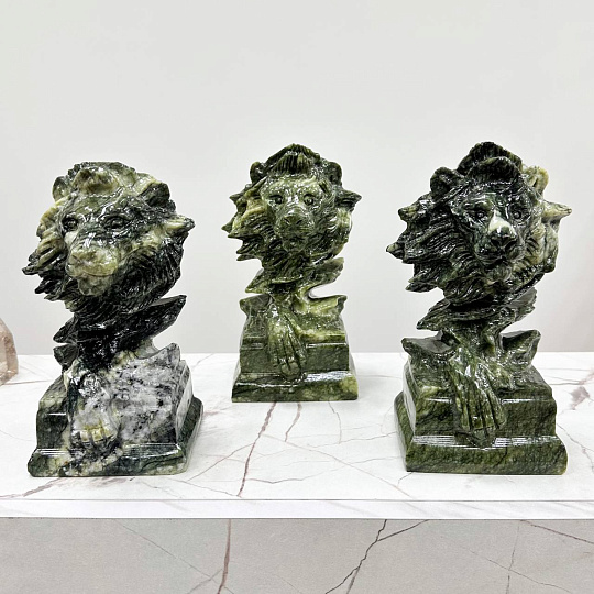 Статуэтка резная Лев из Змеевика, Артикул: 117292 - изображение товара №1