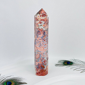 Кристалл из розового цветочного Агата, Артикул: 117076 - изображение товара №3