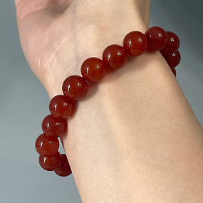 Браслет из Сердолика, Артикул: 076827 - изображение товара №4