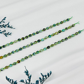 Бусины для украшений из Хризоколлы (40 бусин)