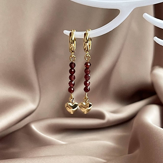 Серьги из Граната, Артикул: 095226 - изображение товара №2