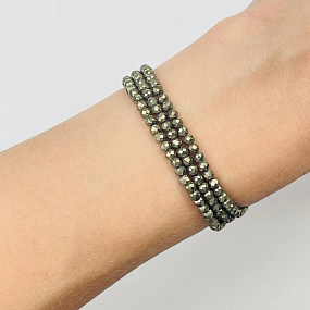 Бусины для украшений из Пирита (155 бусин), Артикул: 084363 - изображение товара №2