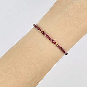 Брсаслет из Граната (Пироп), Артикул: 118765 - изображение товара №1