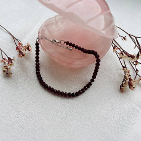 Браслет из Граната (Пироп), Артикул: 087631 - изображение товара №4