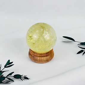 Шар из Цитрина на подставке, Артикул: 117492 - изображение товара №1