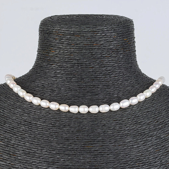 Бусы из Жемчуга белого (Китай), Артикул: 078170 - изображение товара №1