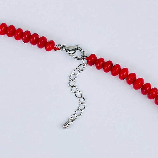 Колье из красного Коралла, Артикул: 117899 - изображение товара №3