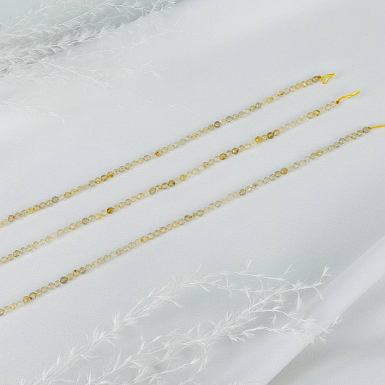 Бусины для украшений из Рутилового кварца (130 бусин), Артикул: 086664 - изображение товара №3