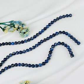 Бусины для украшений из Содалита (45 бусин), Артикул: 050188 - изображение товара №1